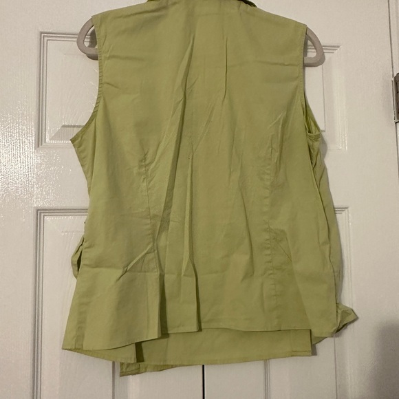 Chadwick’s green wrap blouse size 16 - Picture 2 of 3